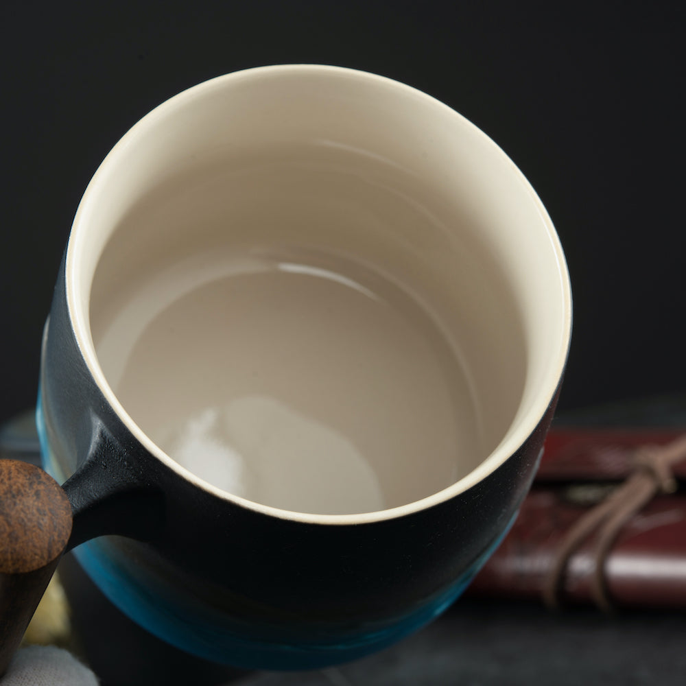 Moon Elf Ceramic Coffee & Tea Mug of Lunar Elegance