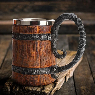 Viking Barrel Mug – A Gift of Strength & Style