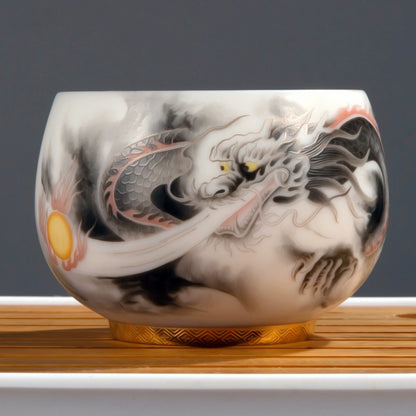 Royal Jian Zhan Tenmoku Tea Cup – Imperial Elegance