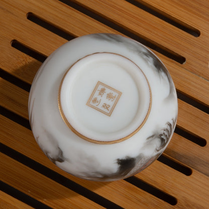 Royal Jian Zhan Tenmoku Tea Cup – Imperial Elegance