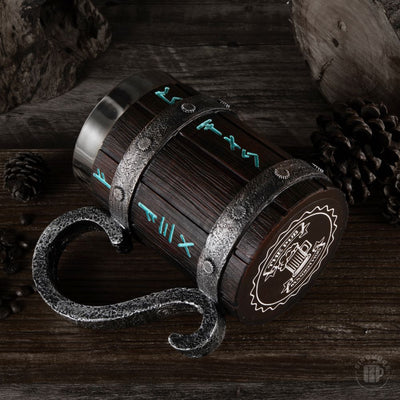 Viking Barrel Mug – 600ml of Warrior Strength