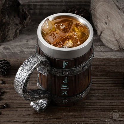 Viking Barrel Mug – A Gift of Strength & Style
