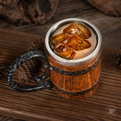 Viking Barrel Mug – A Gift of Strength & Style