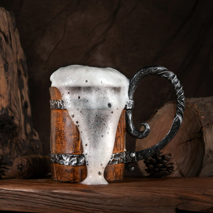 Viking Barrel Mug – A Gift of Strength & Style