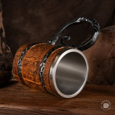 Viking Barrel Mug – A Gift of Strength & Style
